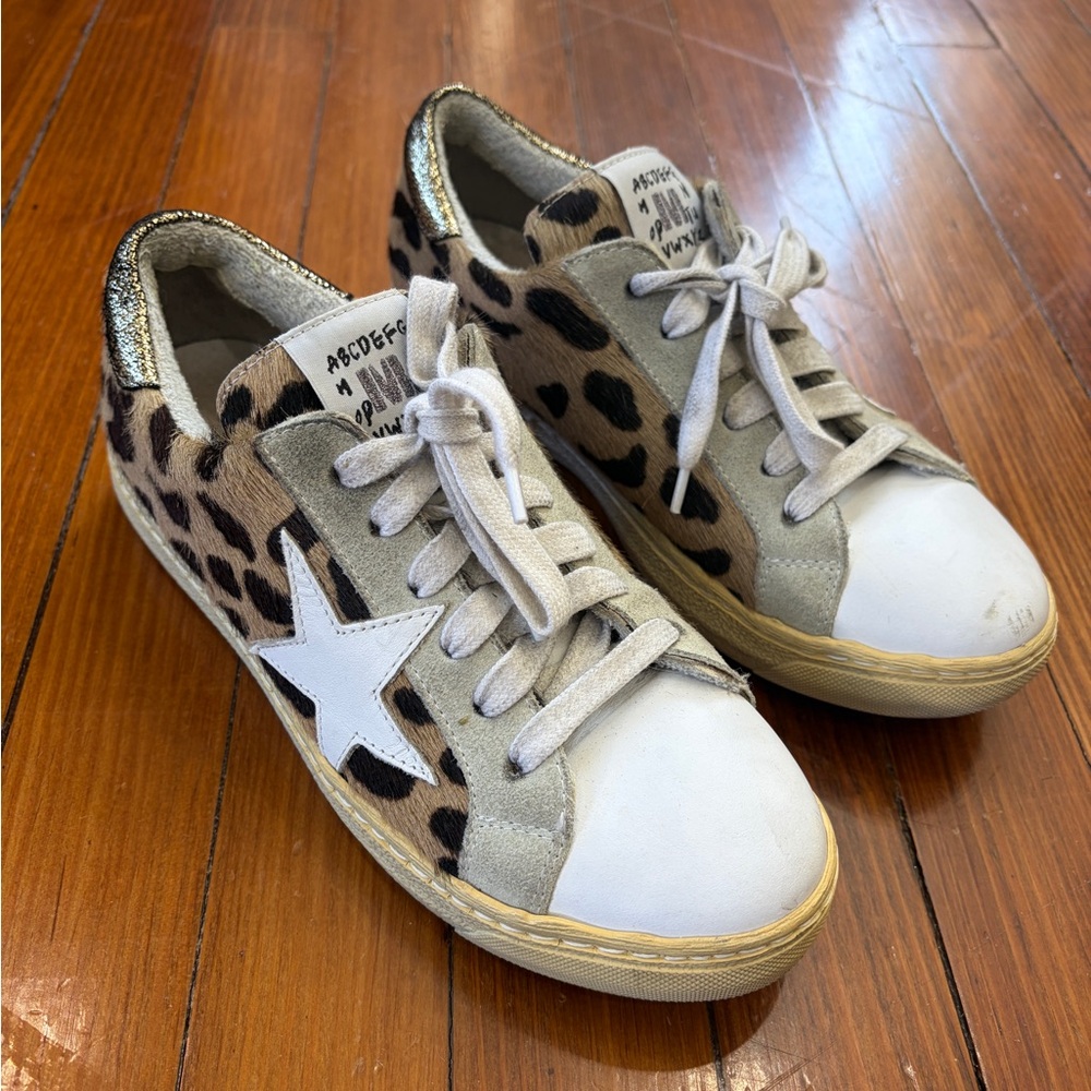 Meliné leopard print sneakers with star